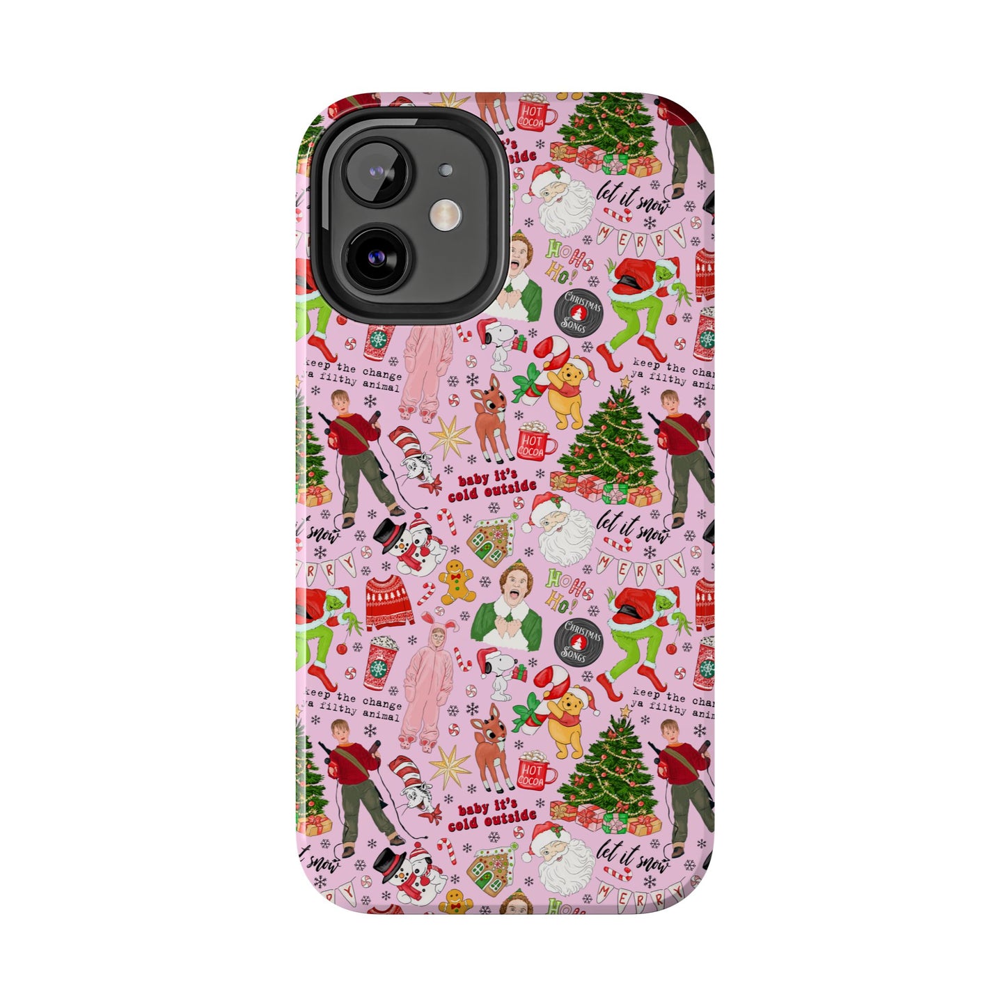 Pink Classic Christmas Movies  -  Tough Phone Cases