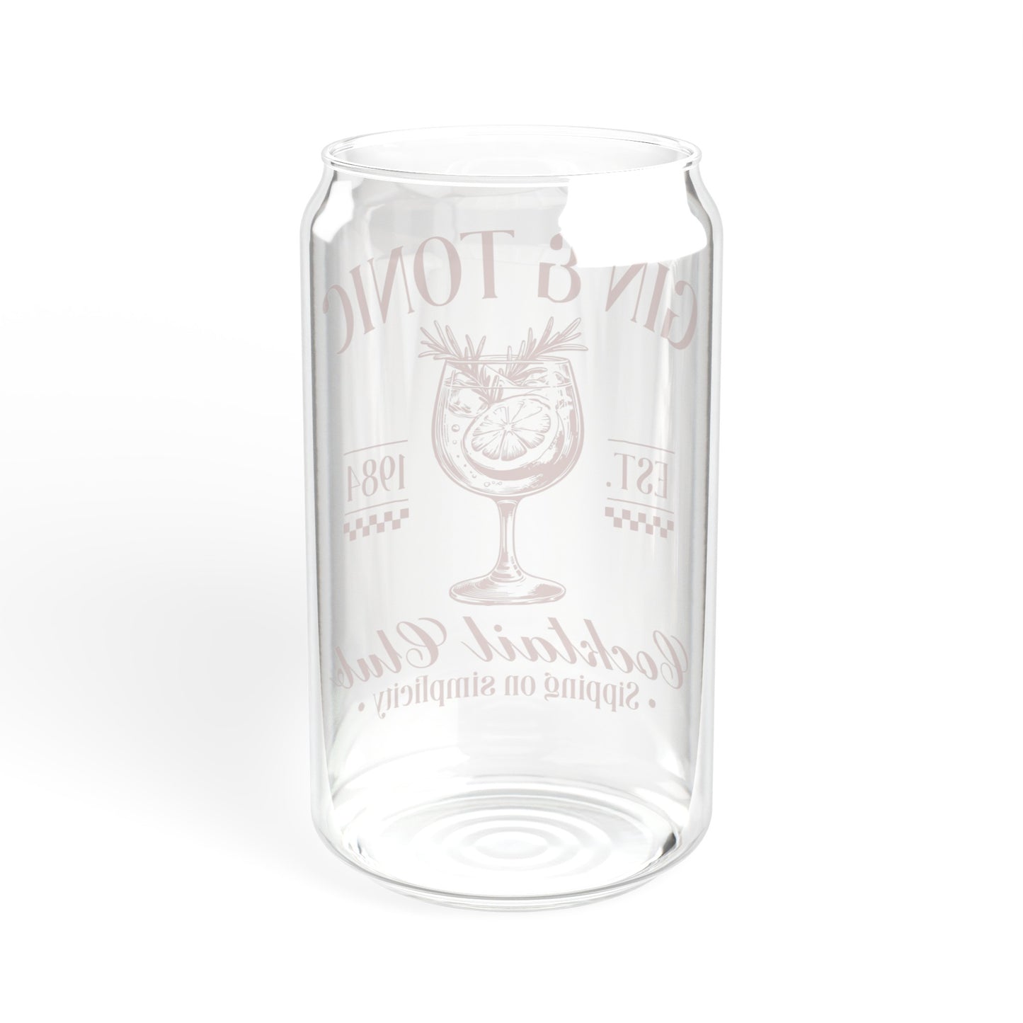 Gin And Tonic Club  - Sipper Glass, 16oz