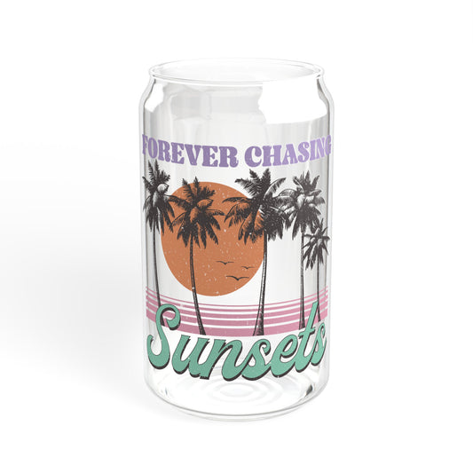 Forever Chasing Sunsets - Sipper Glass, 16oz