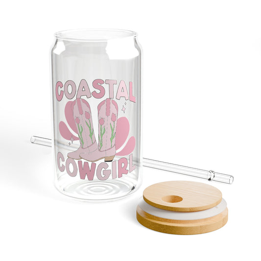 Coastal Cowgirl - Sipper Glass, 16oz