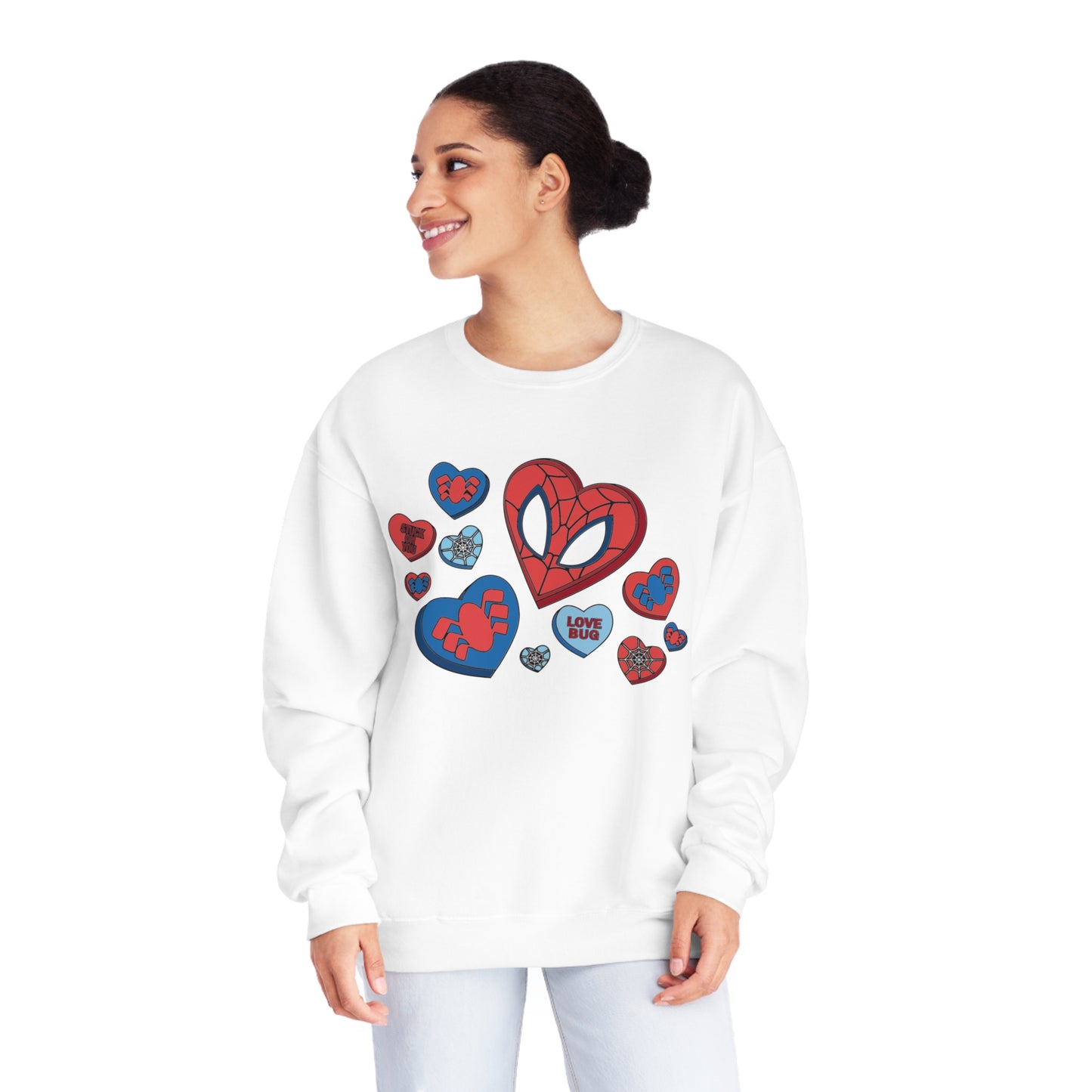 Spidey Hearts - Unisex NuBlend® Crewneck Sweatshirt