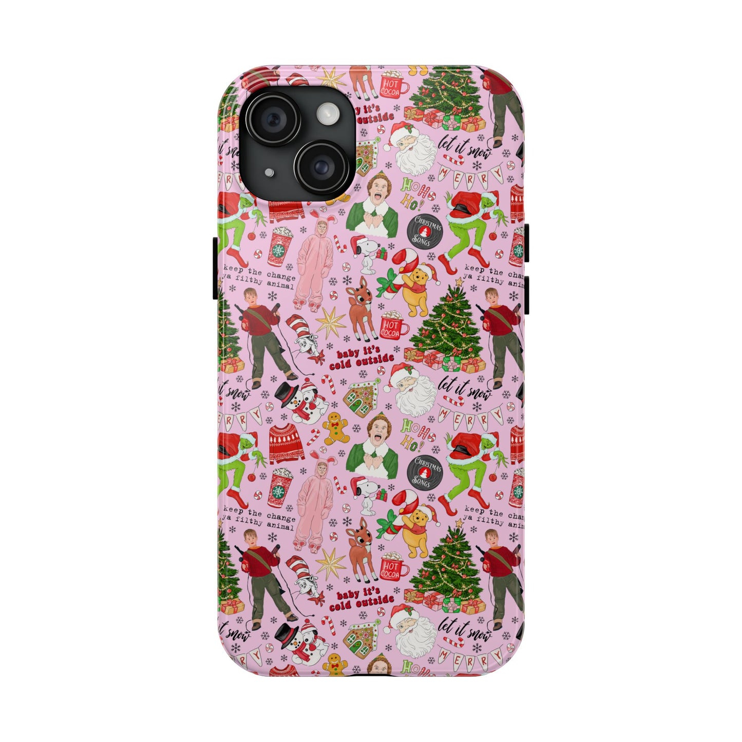 Pink Classic Christmas Movies  -  Tough Phone Cases