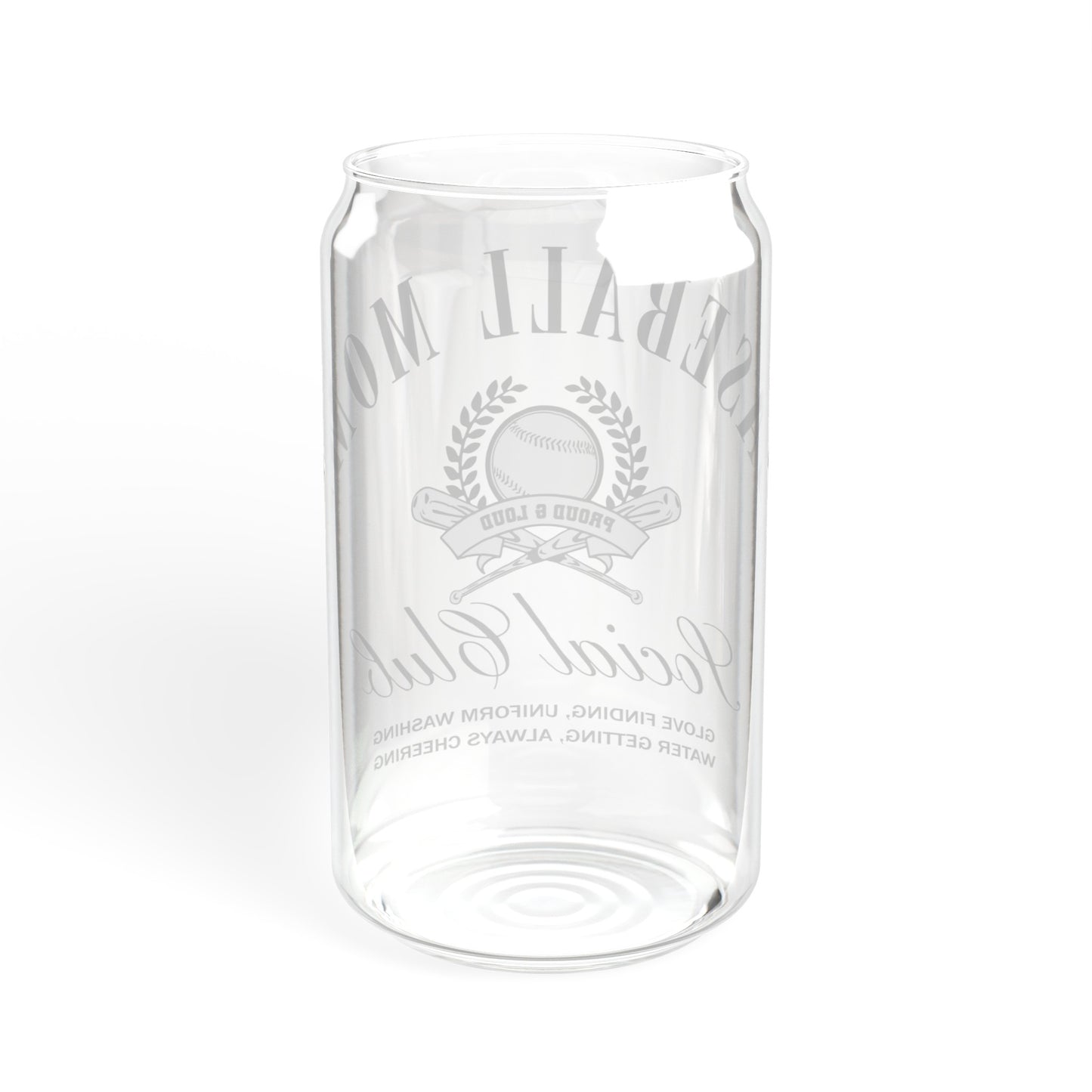 Baseball Mom - Sipper Glass, 16oz