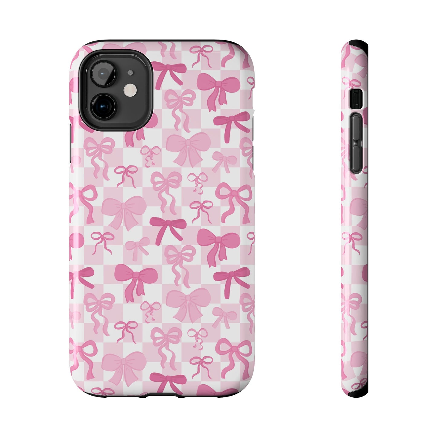 Coquette Pink Bow Girly - Tough Phone Cases