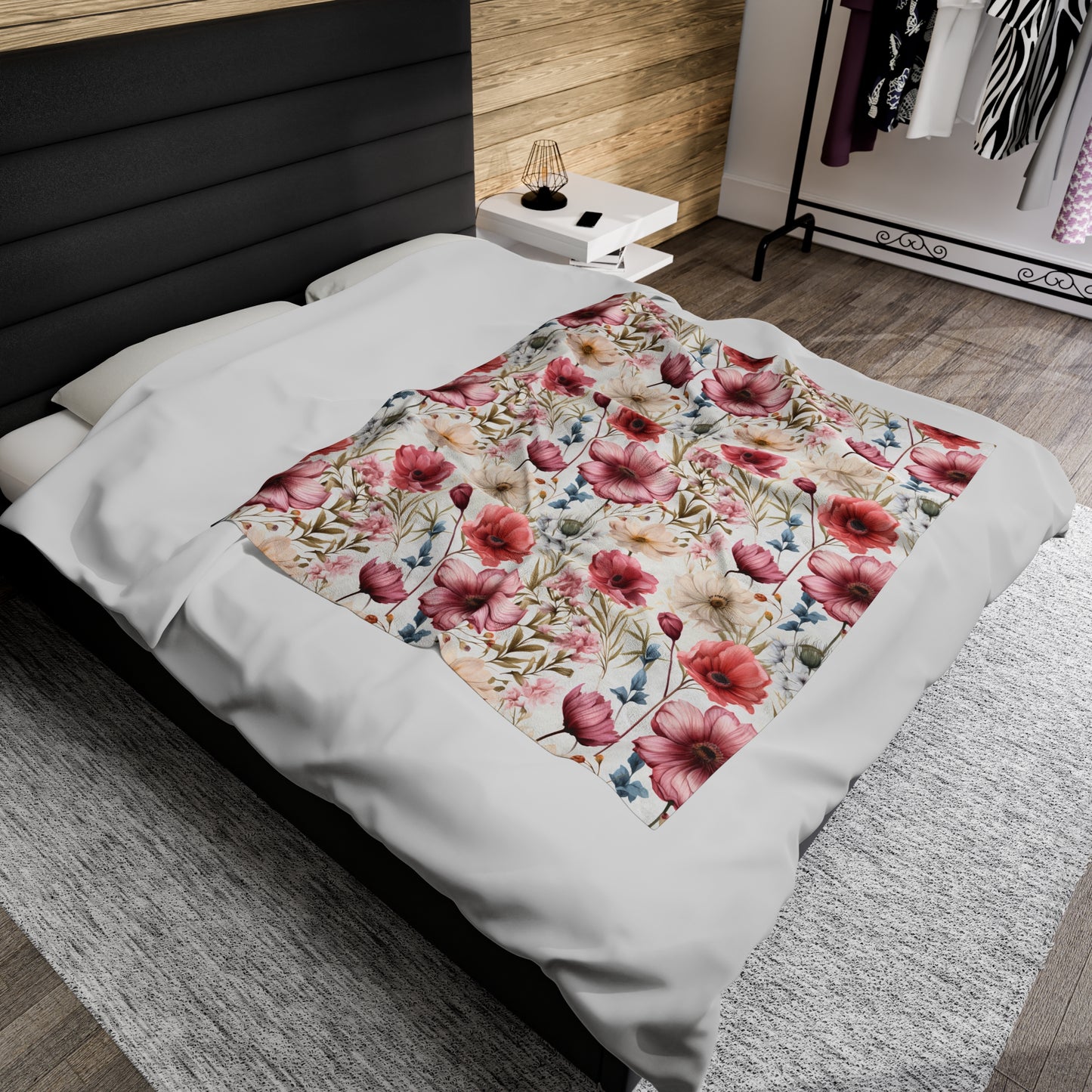 Summer Flowers - Plush Blanket