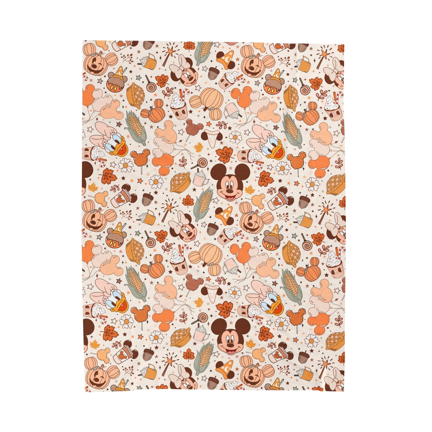 Pumpkin Spice Mice -  Plush Blanket