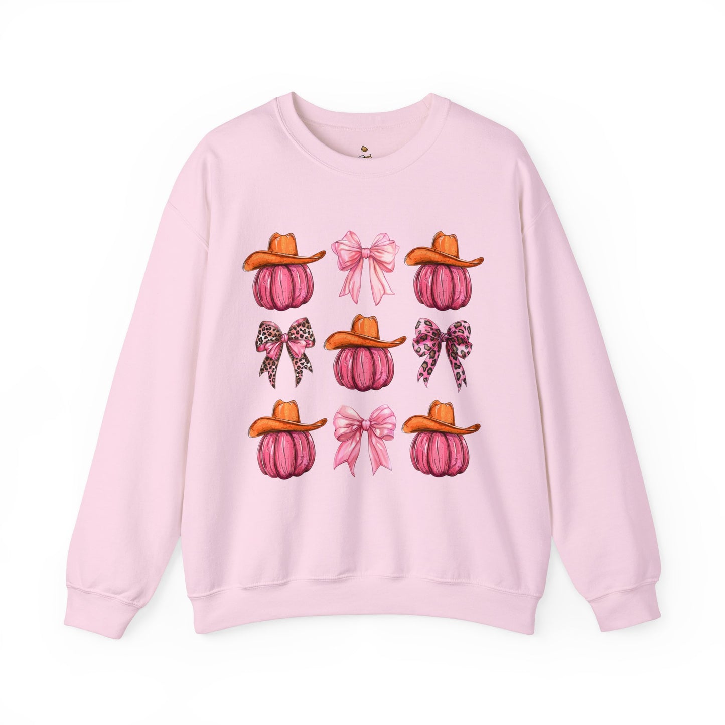 Pink Cowgirl Pumpkins  - Unisex  Crewneck Sweatshirt