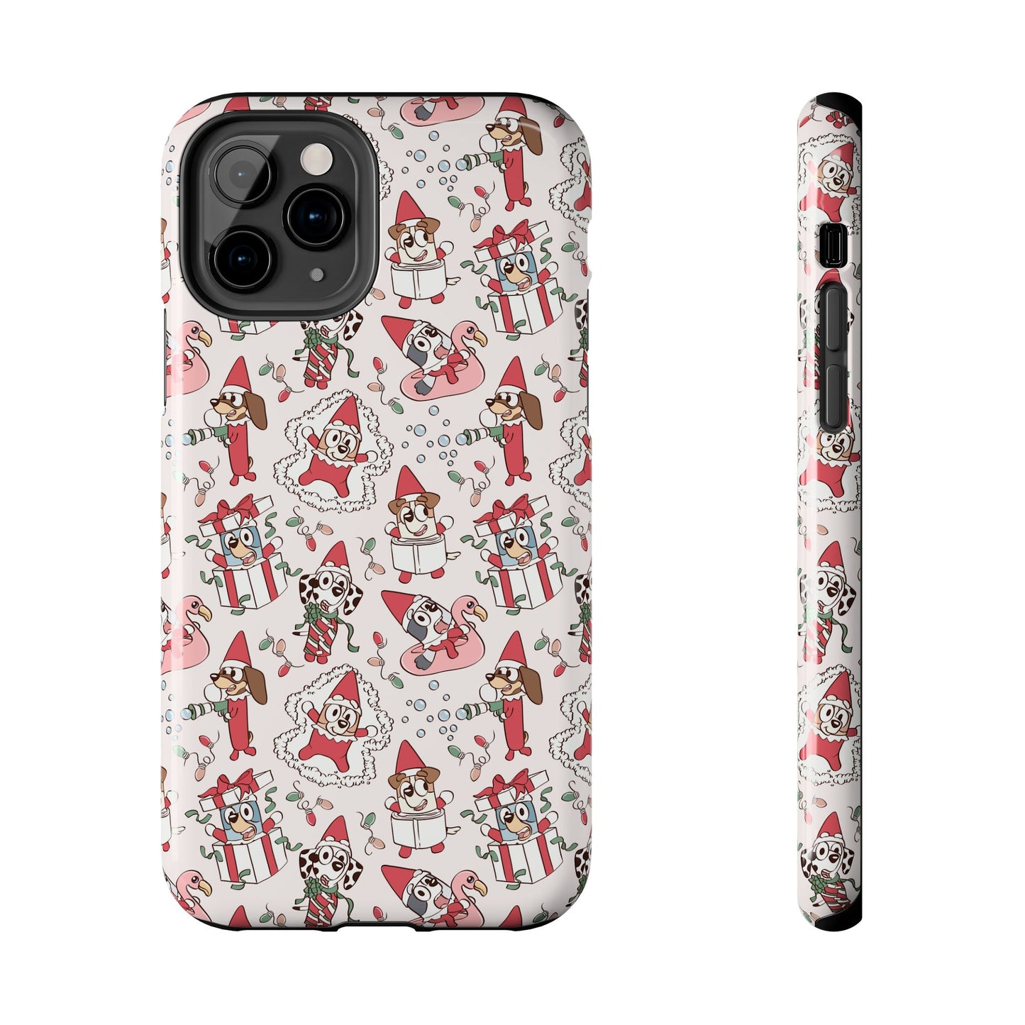 Christmas Blue Pup and Friends -  Tough Phone Cases