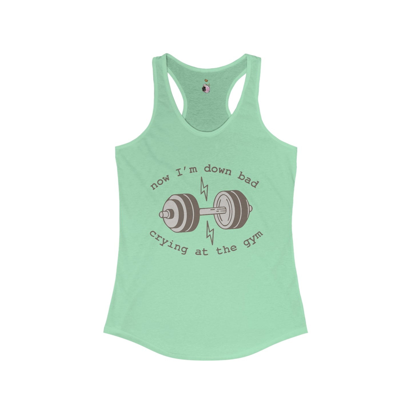 Down Bad Crying - Women's Ideal Racerback Tank