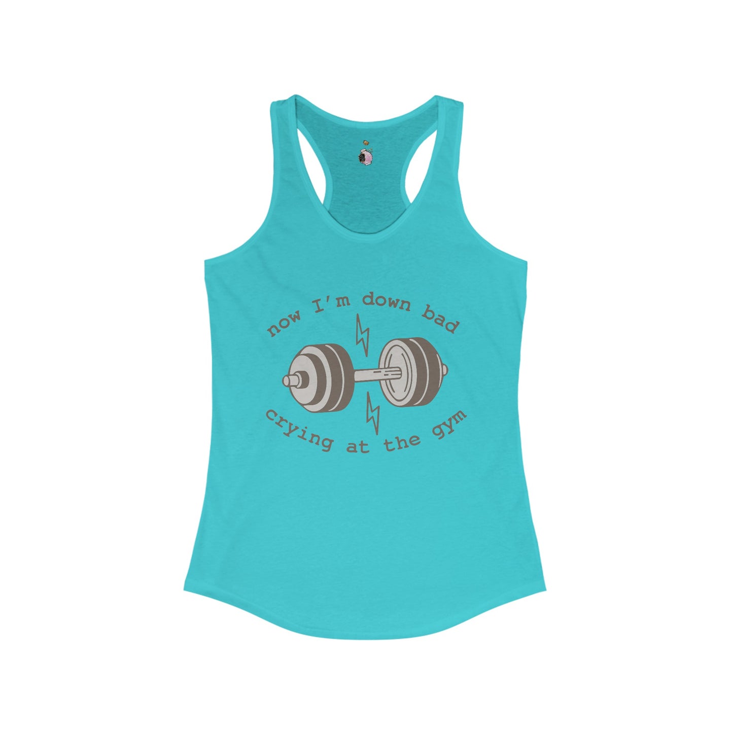 Down Bad Crying - Women's Ideal Racerback Tank
