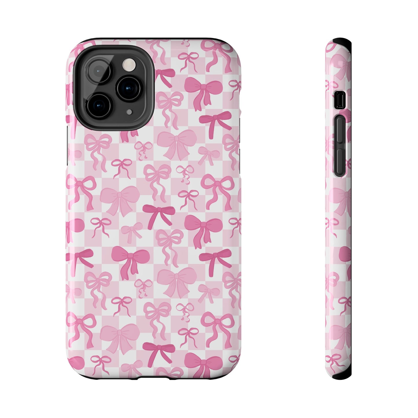 Coquette Pink Bow Girly - Tough Phone Cases