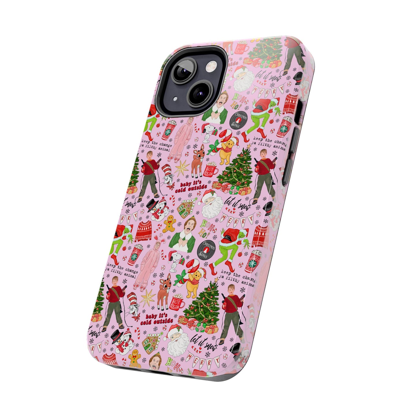 Pink Classic Christmas Movies  -  Tough Phone Cases