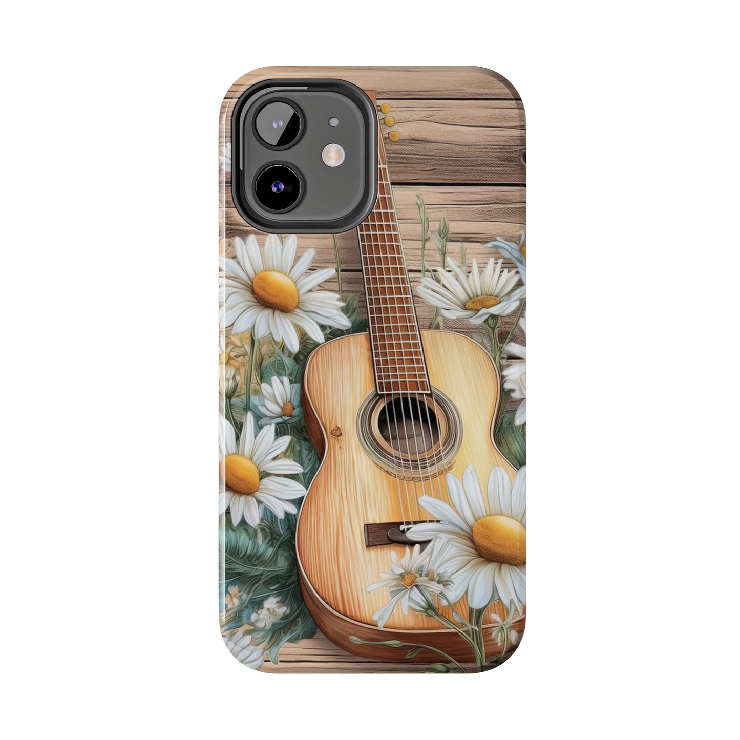 Guitar & Daisies - Tough Phone Cases