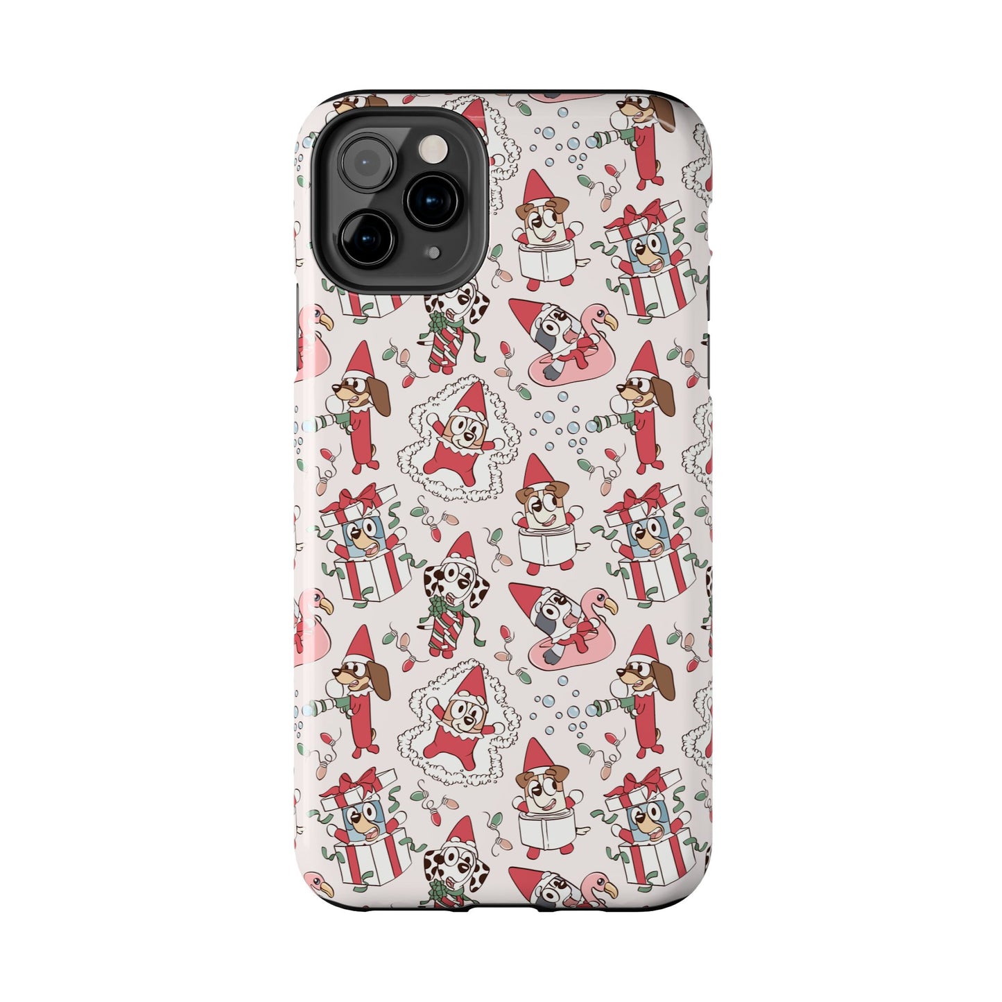 Christmas Blue Pup and Friends -  Tough Phone Cases