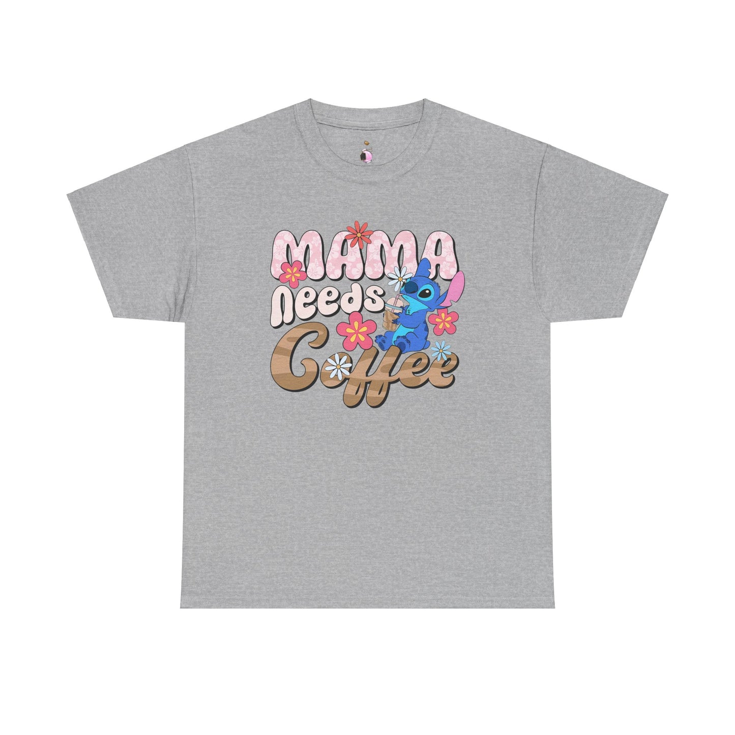 Mama Needs Coffee Alien   - Unisex Heavy Cotton Tee