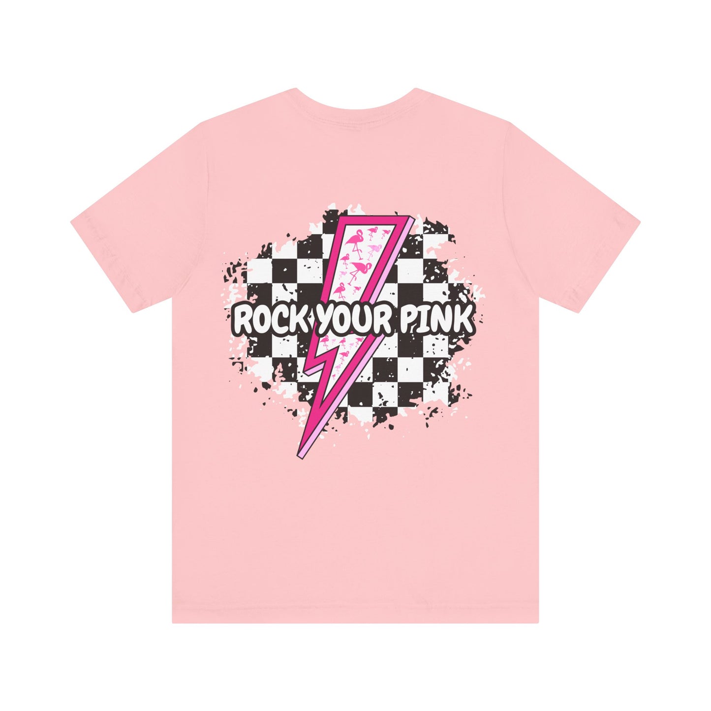 Checkered Rock Your Pink - Unisex Tee