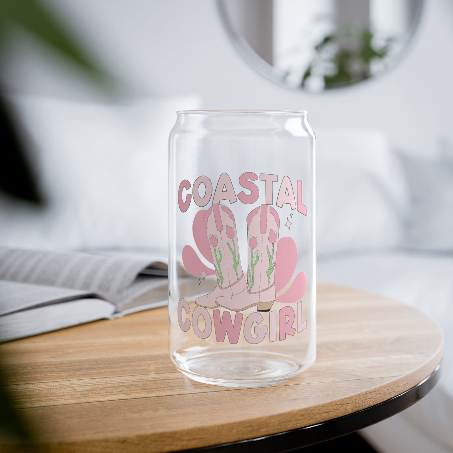 Coastal Cowgirl - Sipper Glass, 16oz