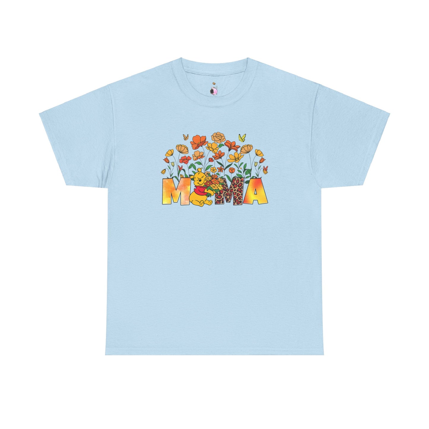 Pooh Floral Mama   - Unisex Heavy Cotton Tee