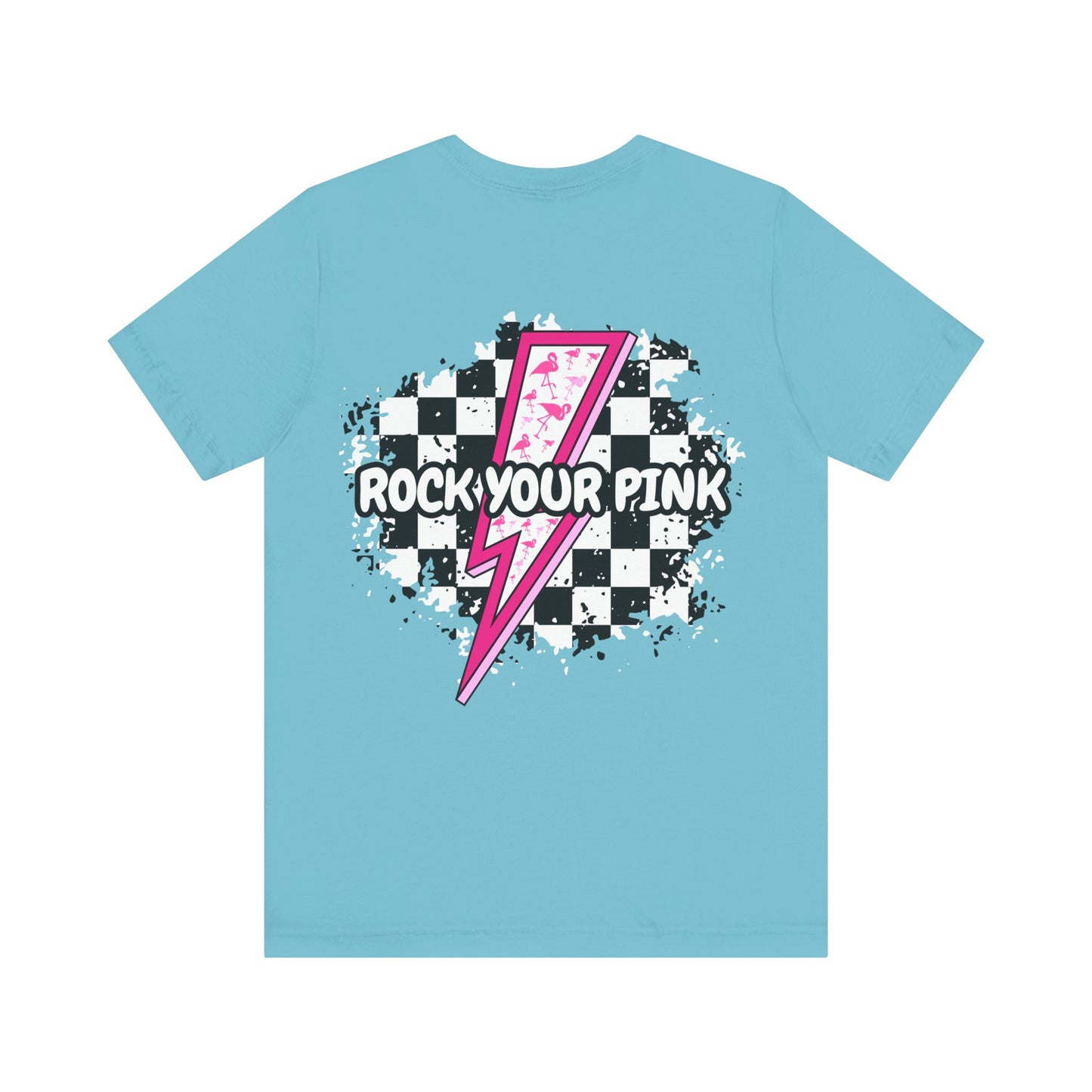 Checkered Rock Your Pink - Unisex Tee