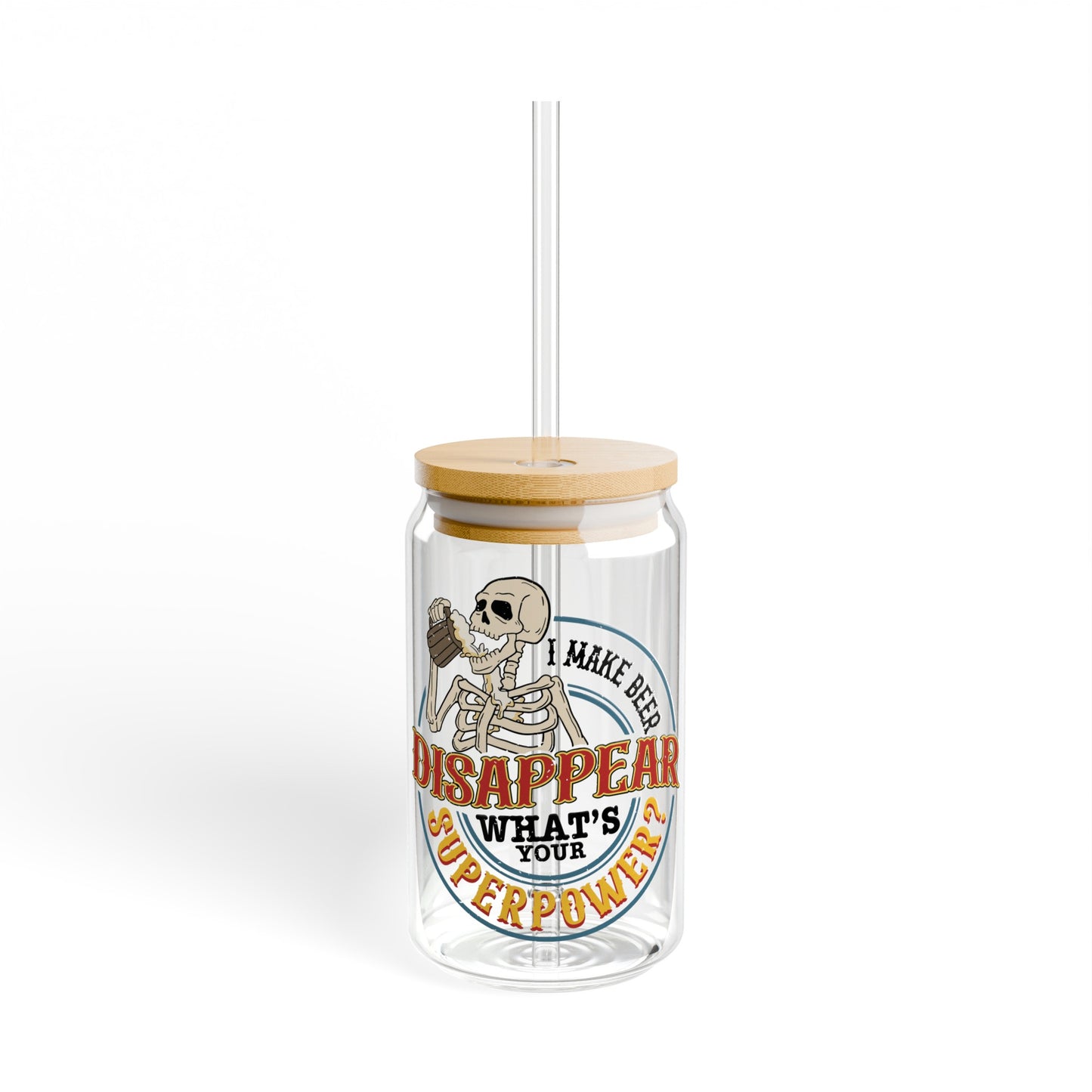 Beer Disappear - Sipper Glass, 16oz