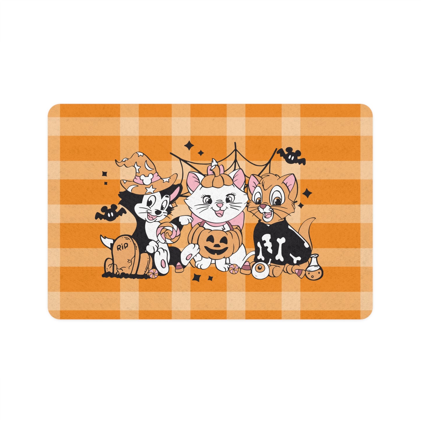 Halloween Kitties - Pet Food Mat (12x18)