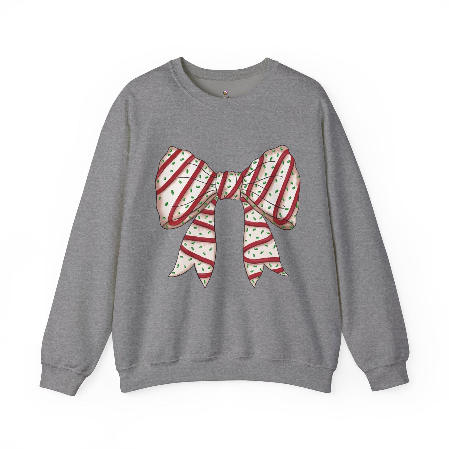 Christmas Snack Cake Coquette Crewneck Sweatshirt