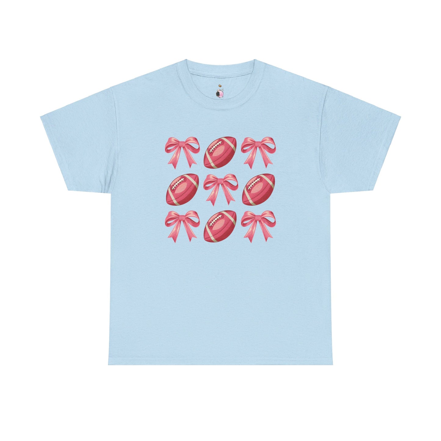 Pink Footballs and Bows Coquette Shirt