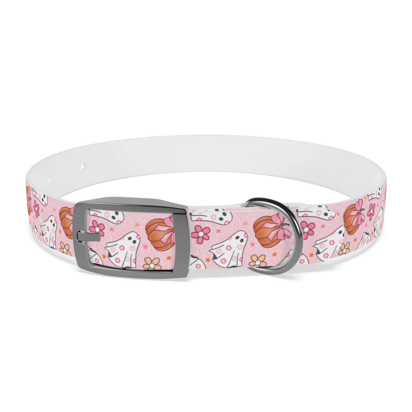 Pink Ghost  - Dog Collar