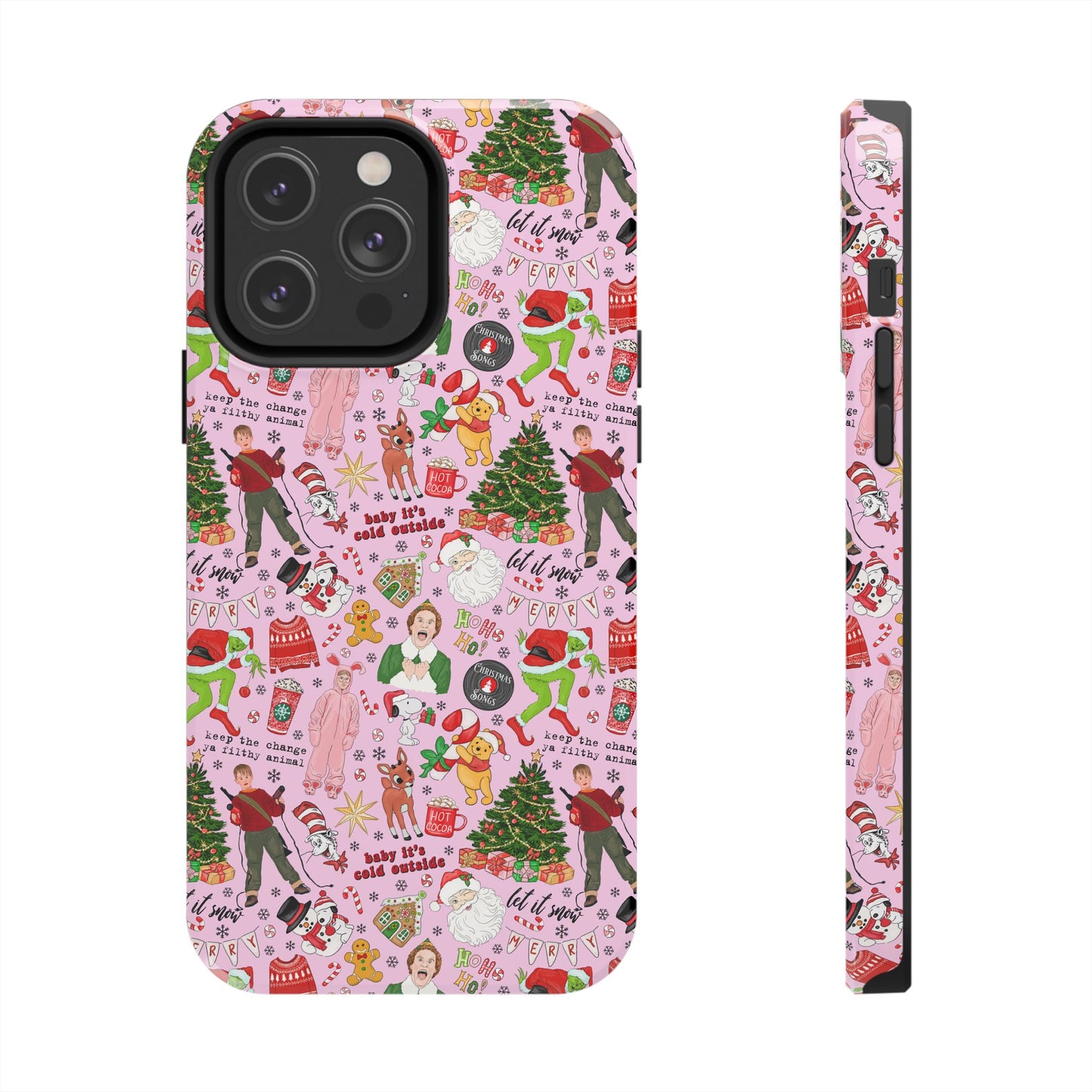 Pink Classic Christmas Movies  -  Tough Phone Cases