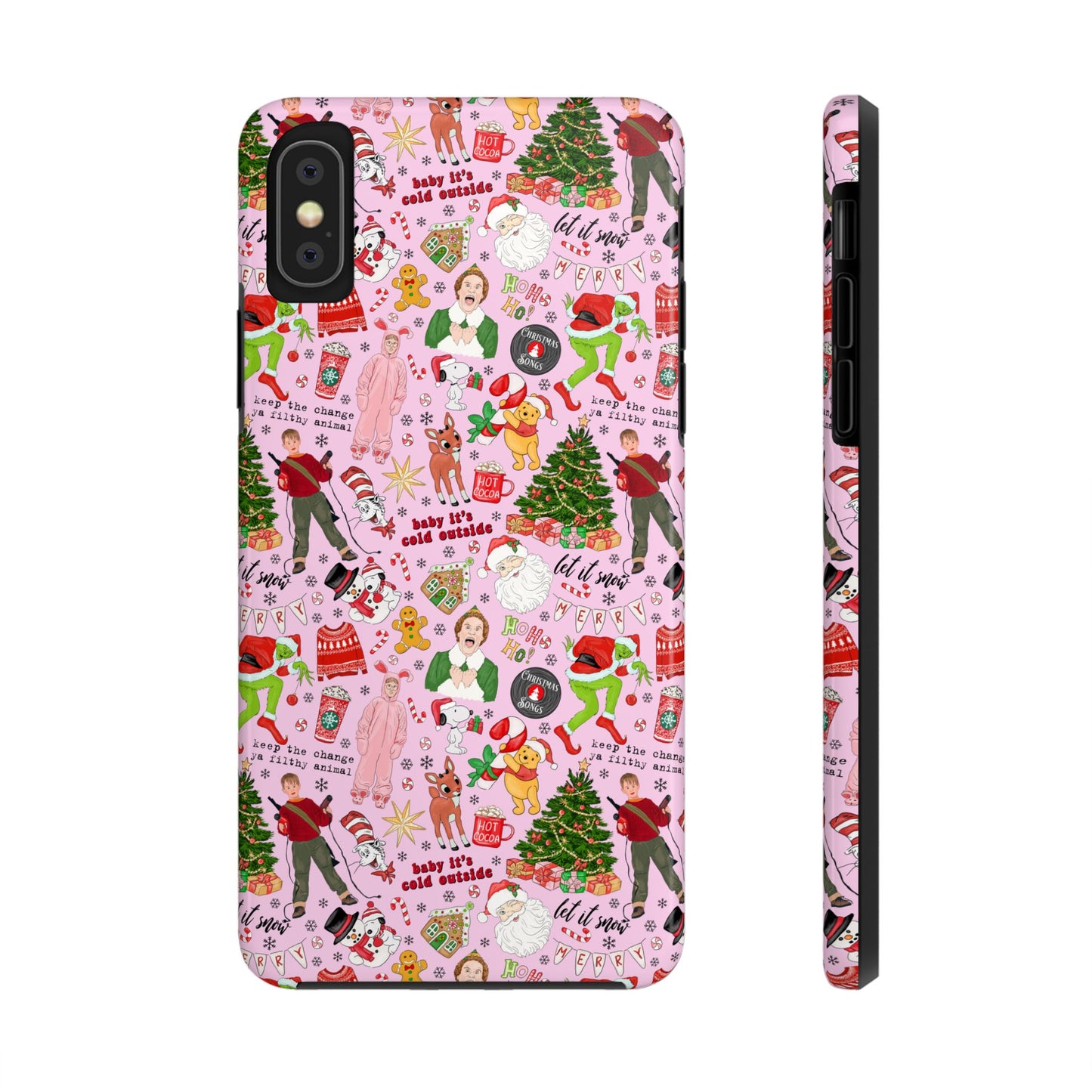 Pink Classic Christmas Movies  -  Tough Phone Cases