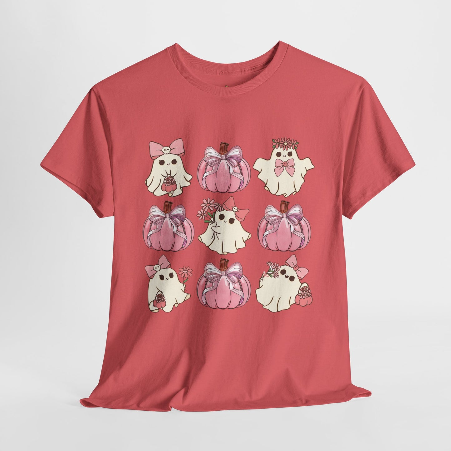 Pretty In Pink Ghosts  - Unisex Heavy Cotton Tee