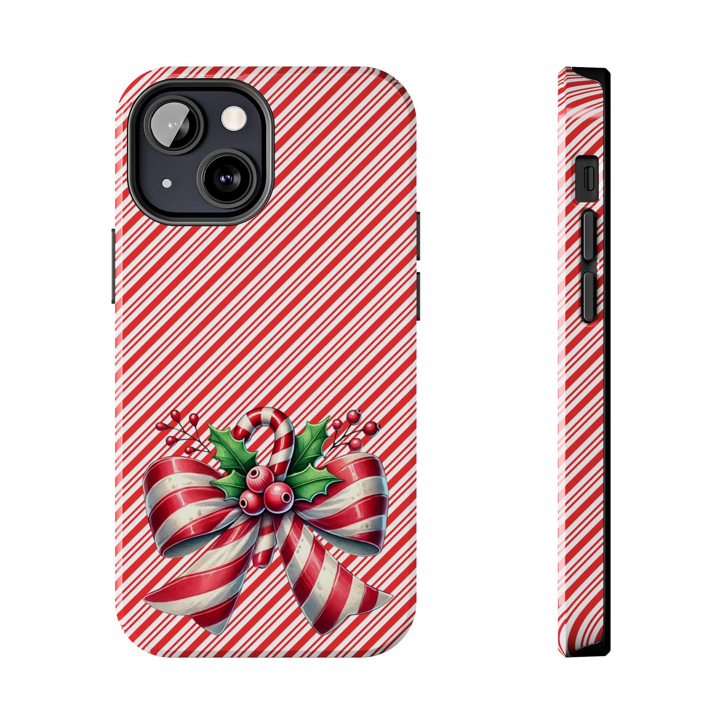 Candy Cane Bow - Christmas  -  Tough Phone Cases