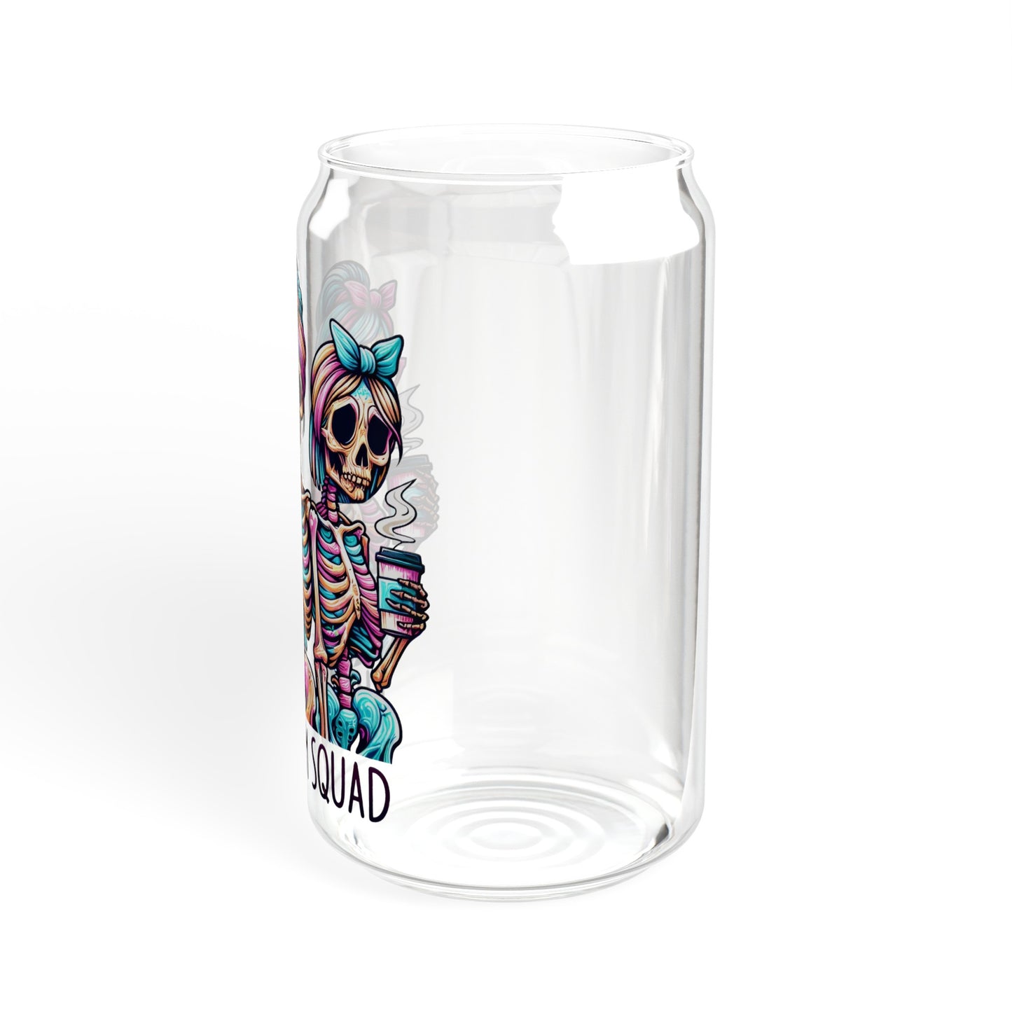 Tired Mom Squad - Sipper Glass, 16oz