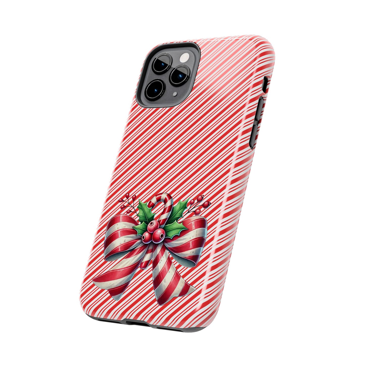 Candy Cane Bow - Christmas  -  Tough Phone Cases