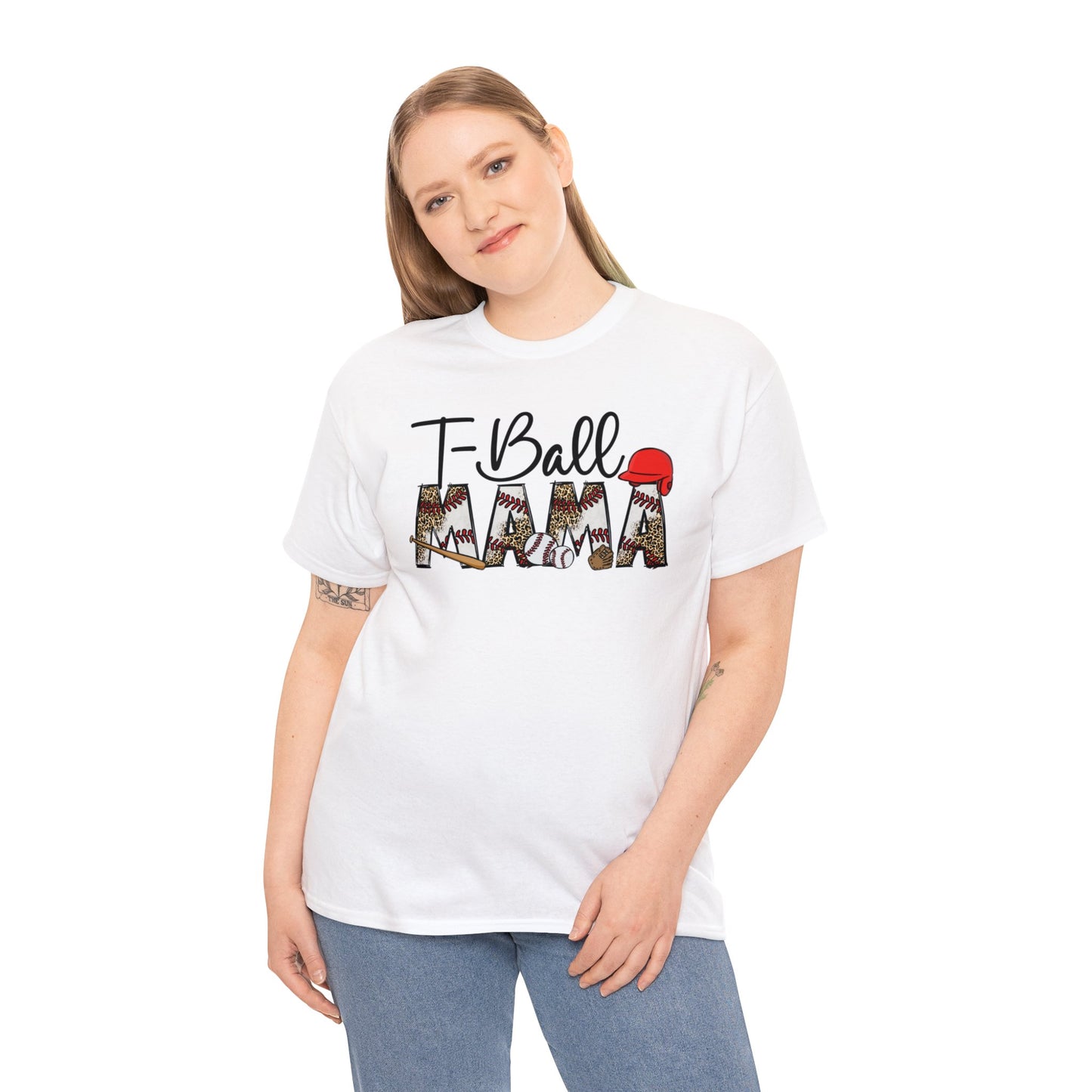 T-Ball Mama  - Unisex Heavy Cotton Tee