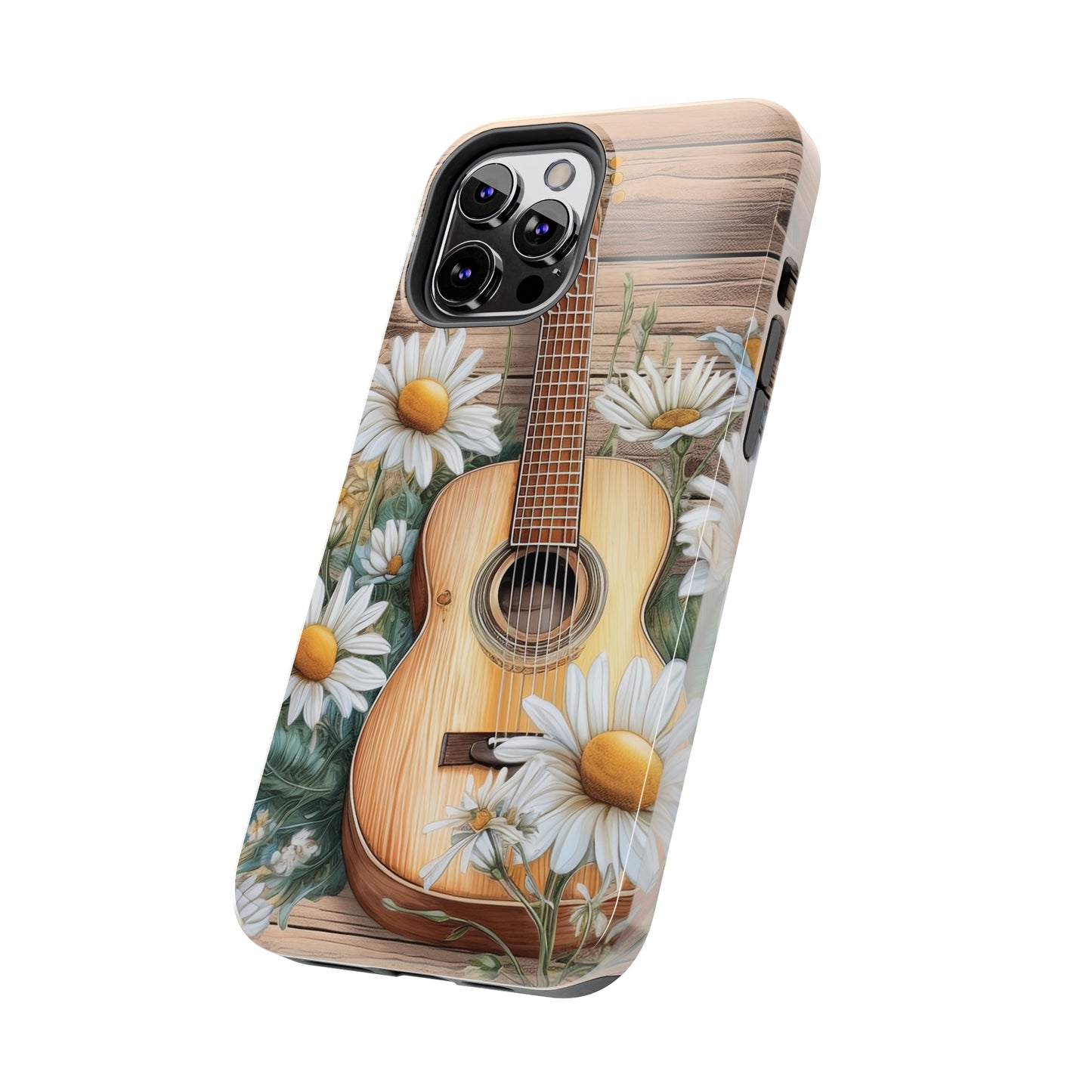 Guitar & Daisies - Tough Phone Cases