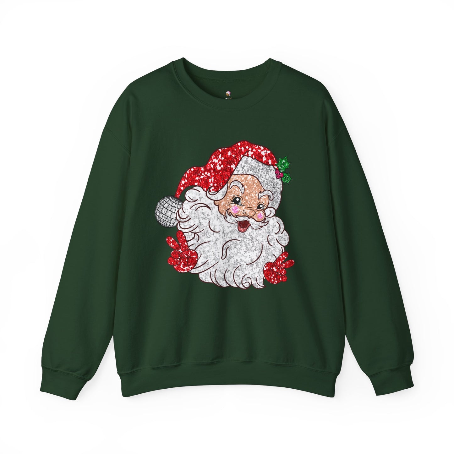 Sparkle Santa Christmas Sweatshirt