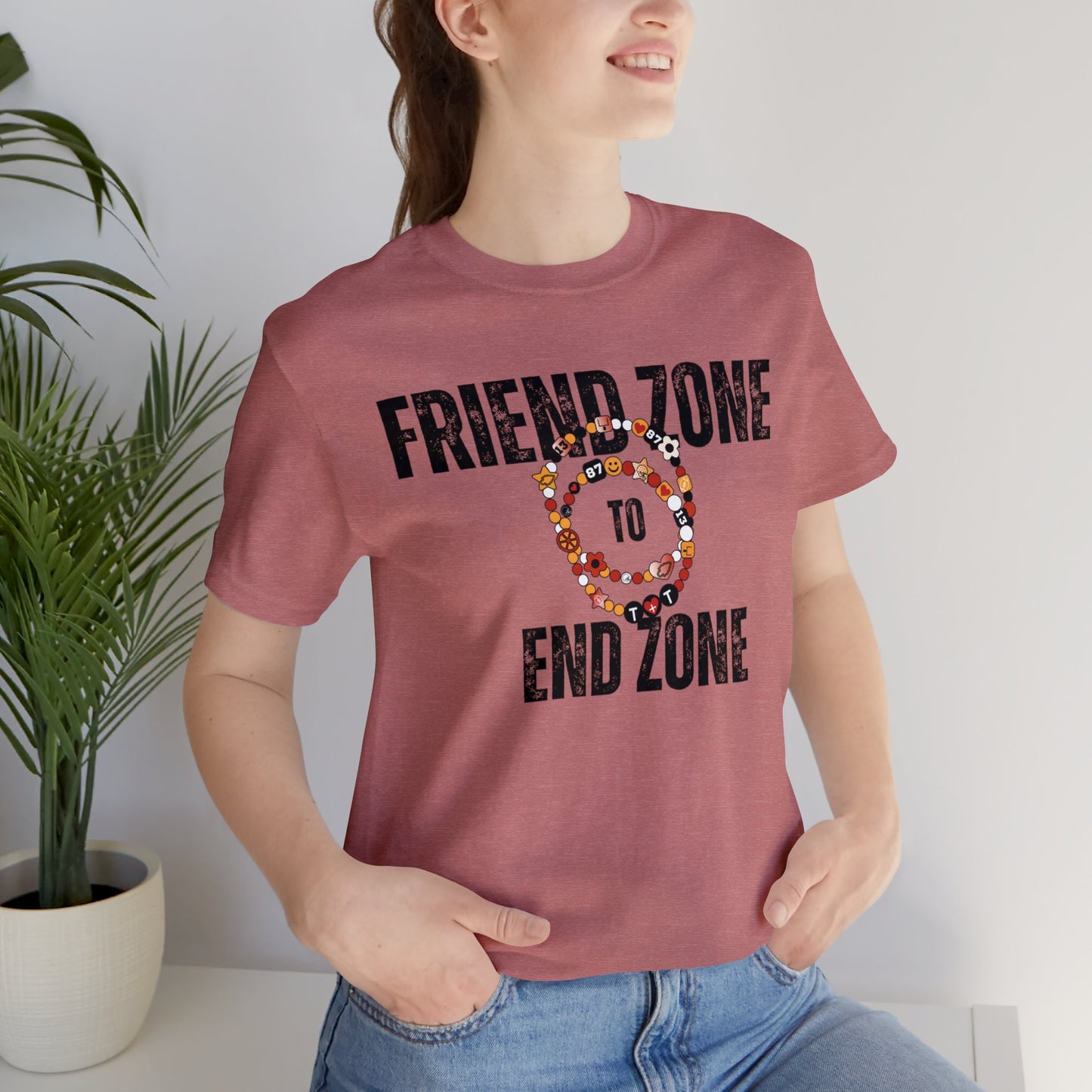 Friend Zone To The End Zone - Unisex Jersey Short Sleeve Tee