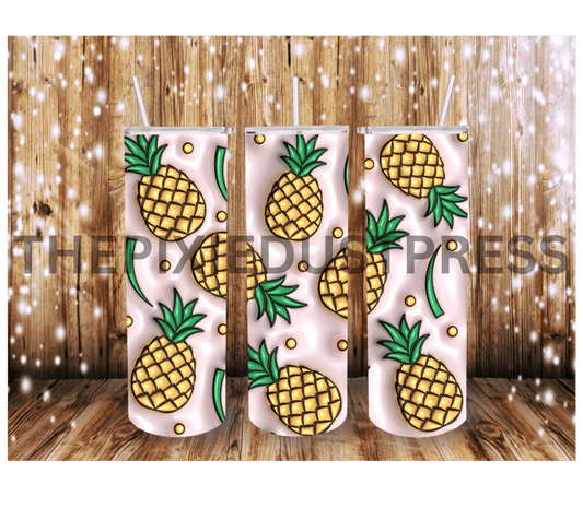 Puffy Pineapples -  20 oz Tumbler