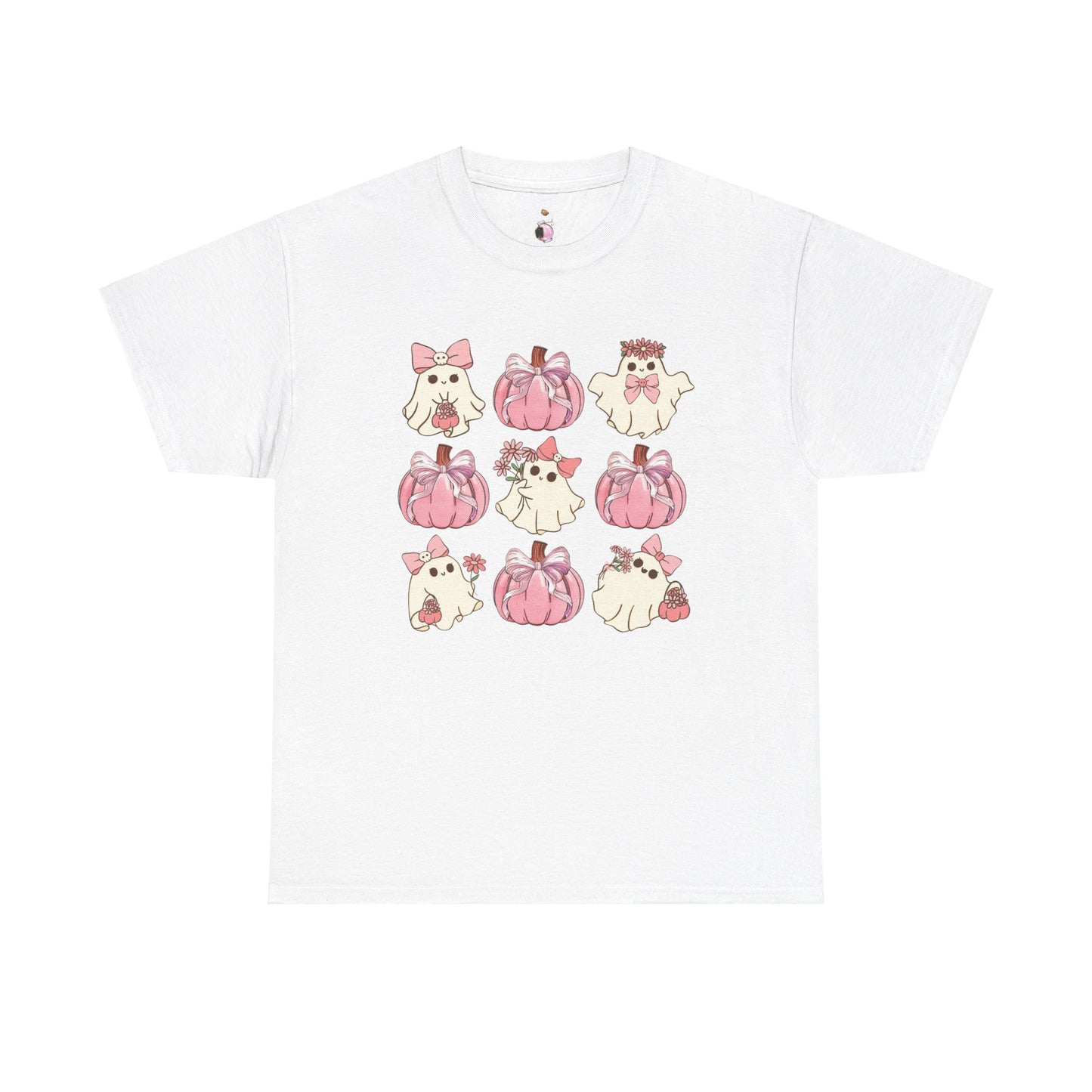 Pretty In Pink Ghosts  - Unisex Heavy Cotton Tee