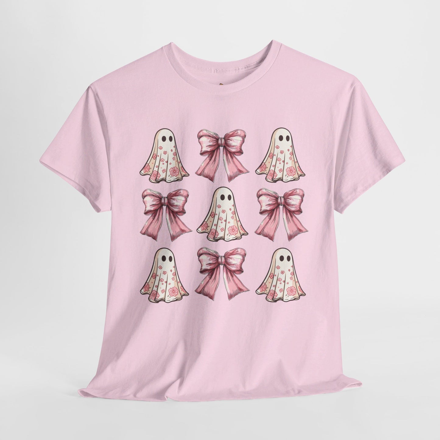 Floral Pink Ghosts  - Unisex Heavy Cotton Tee