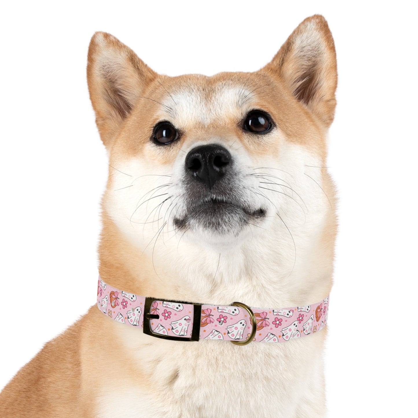 Pink Ghost  - Dog Collar