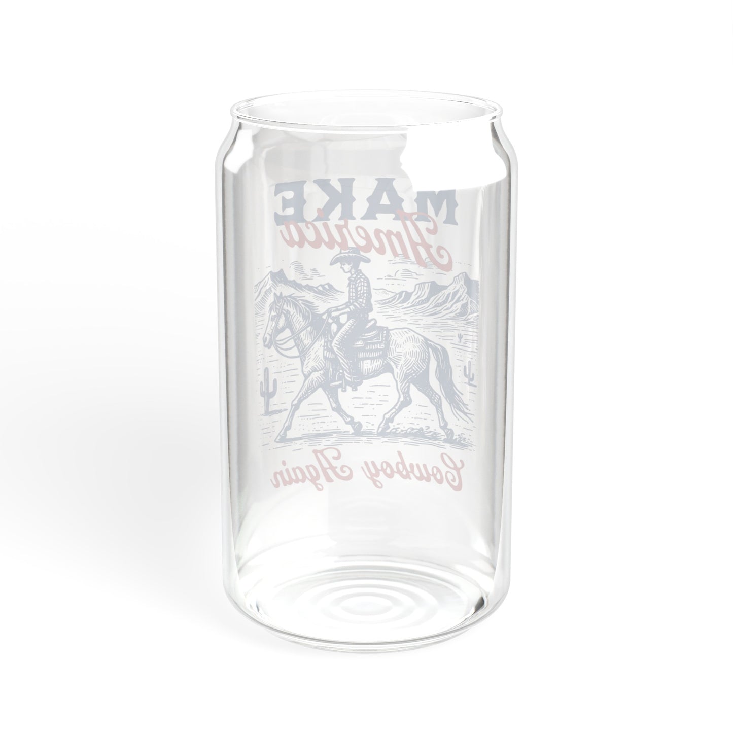 Make America Cowboy Again - Sipper Glass, 16oz