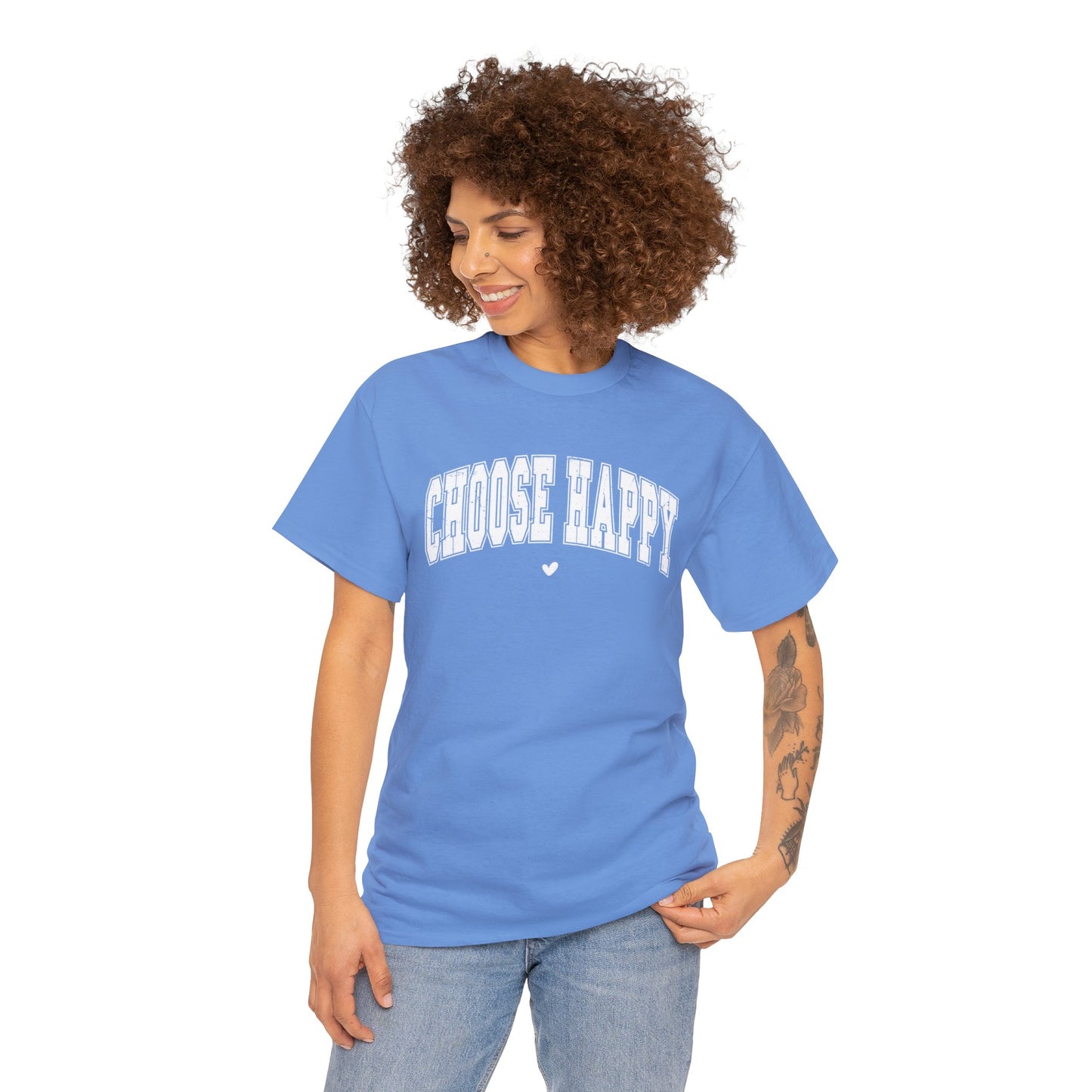 Choose Happy - Unisex Heavy Cotton Tee