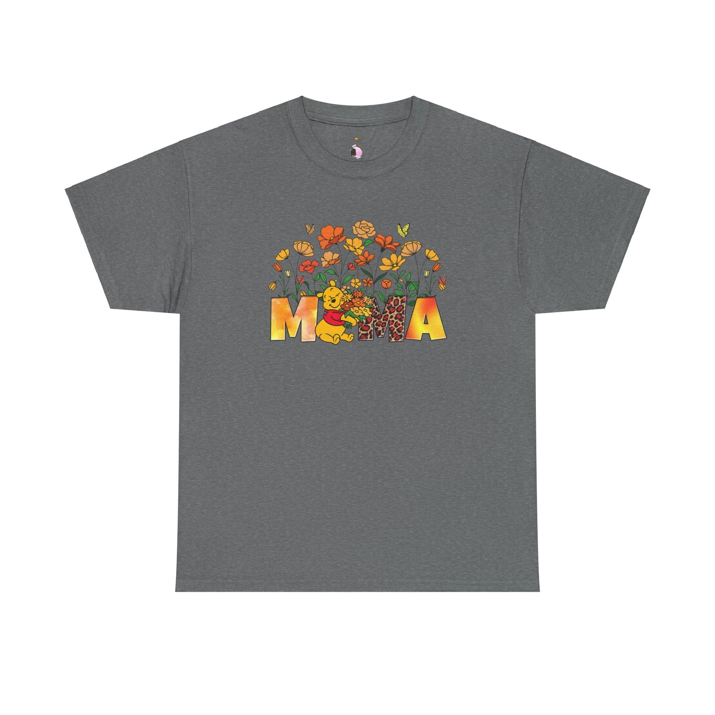 Pooh Floral Mama   - Unisex Heavy Cotton Tee