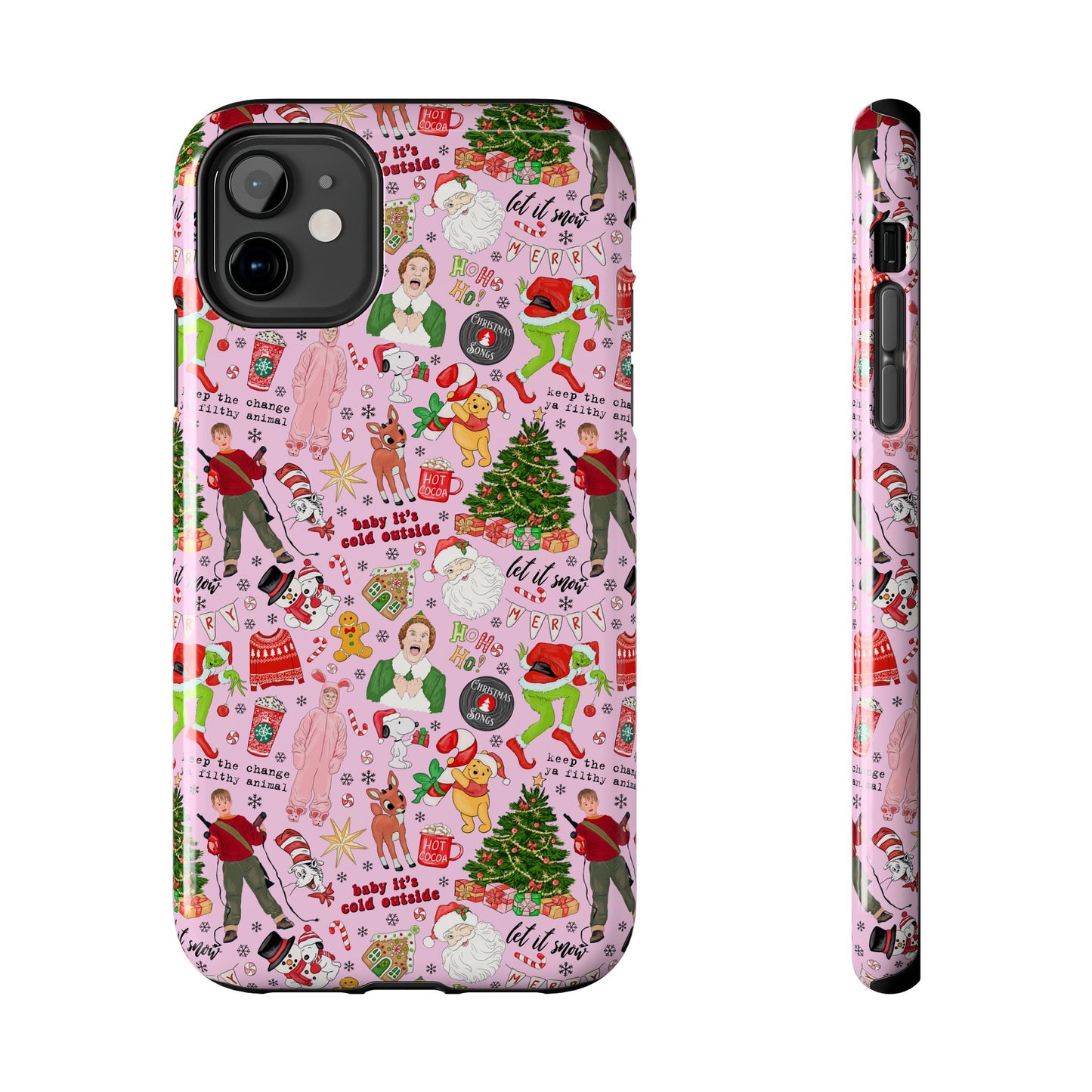 Pink Classic Christmas Movies  -  Tough Phone Cases