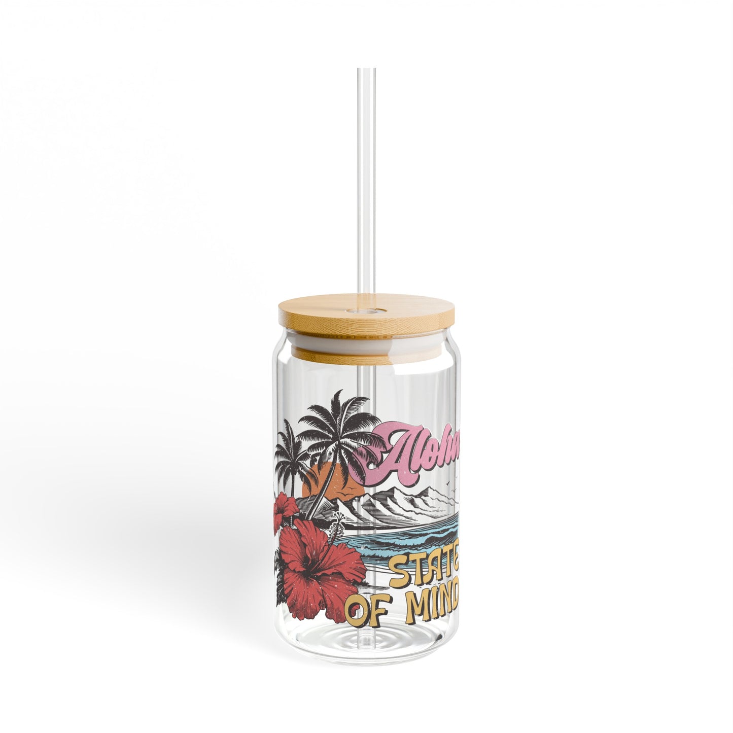 Aloha State Of Mind - Sipper Glass, 16oz