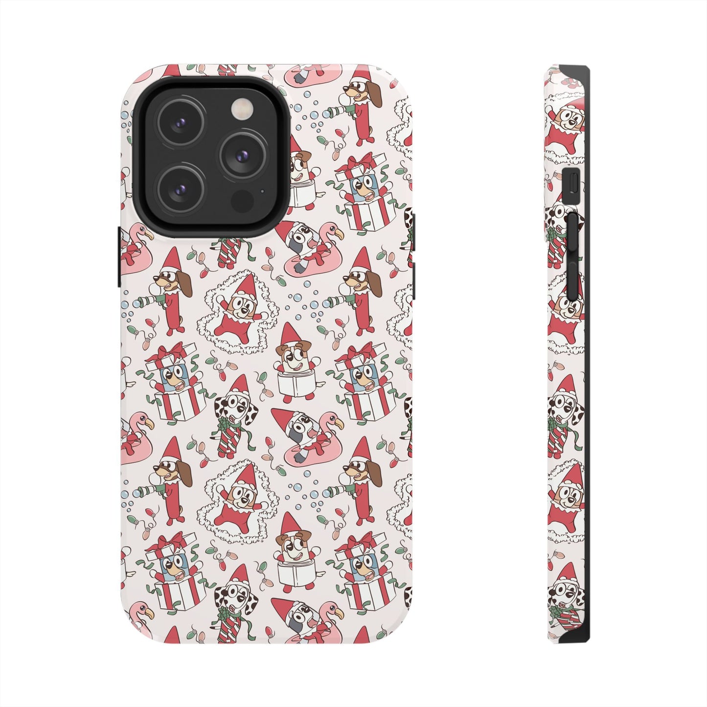 Christmas Blue Pup and Friends -  Tough Phone Cases