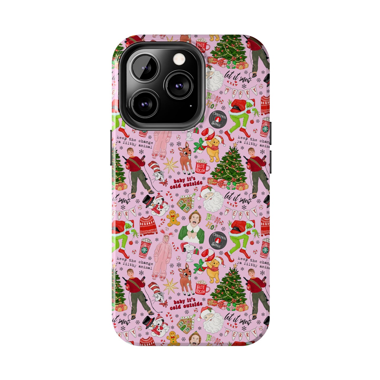 Pink Classic Christmas Movies  -  Tough Phone Cases