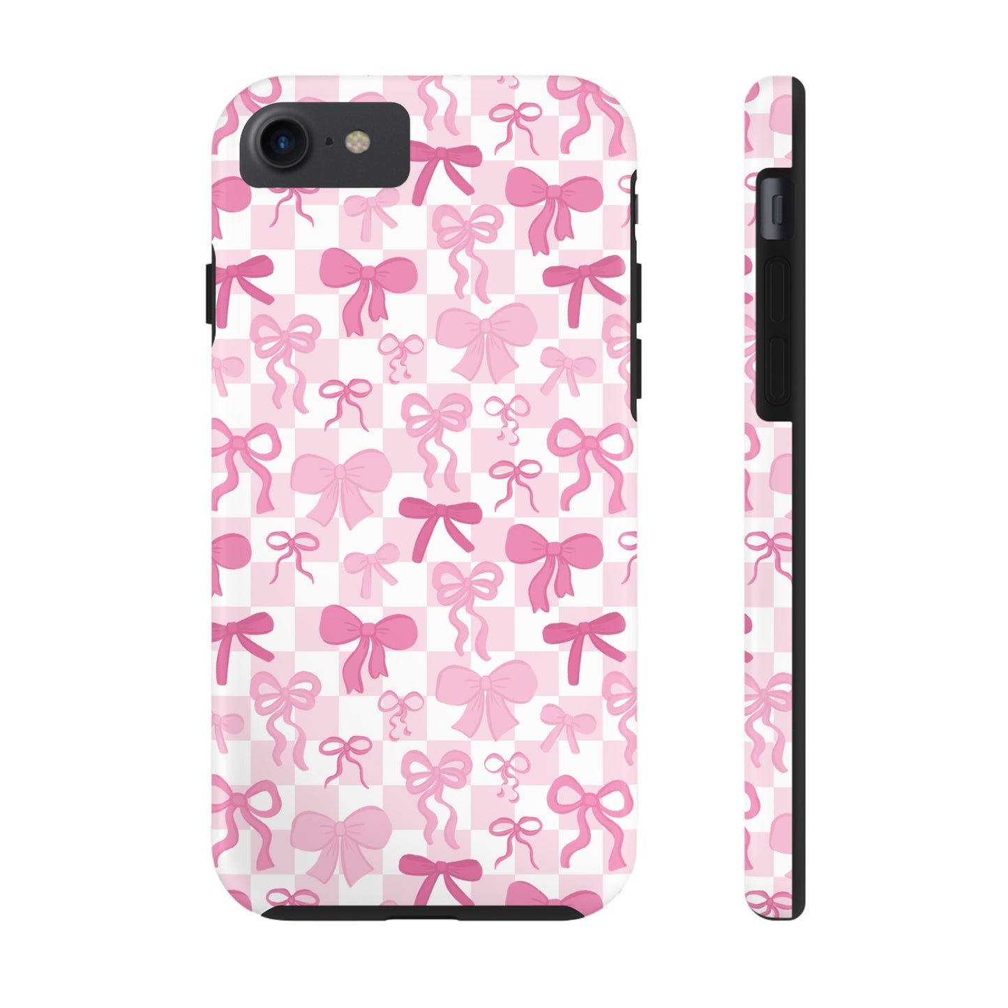 Coquette Pink Bow Girly - Tough Phone Cases